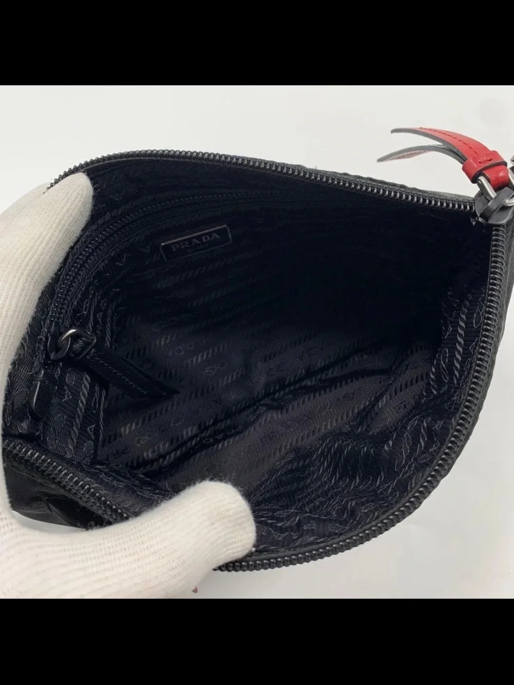 Prada nylon clutch